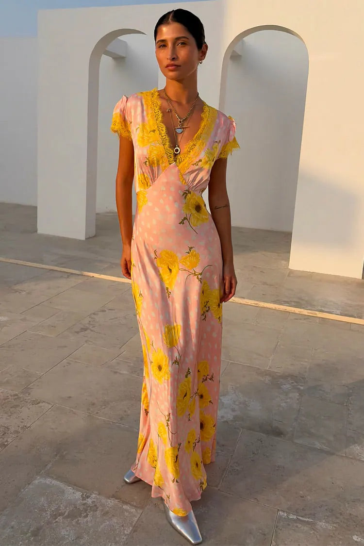 PINK FAWN POPPY OLIVIA DRESS