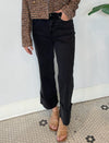 CARLA STRETCH TWILL CUFF PANT BLACK