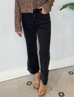 CARLA STRETCH TWILL CUFF PANT BLACK