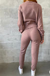 KENZIE WAFFLE JOGGER MAUVE