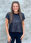 BLACK SEQUIN TOP