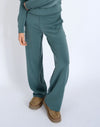 VICTORIA SOFT WIDE LEG PANT HUNTER GREEN