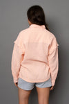 FARAMIR BUTTON FRONT SHIRT DUSTY PEACH
