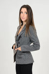 JEANNE MIX MEDIA DOUBLE BREASTED BLAZER