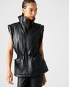 CELESTINA FAUX LEATHER VEST