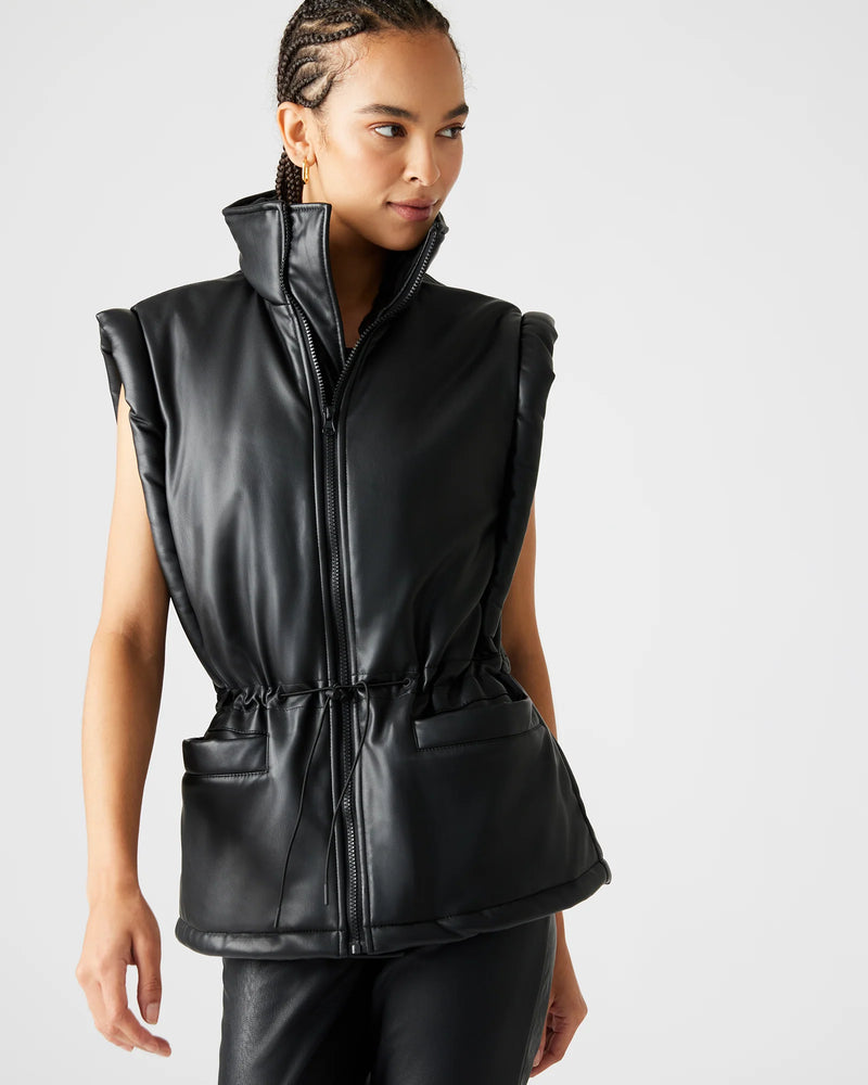 CELESTINA FAUX LEATHER VEST
