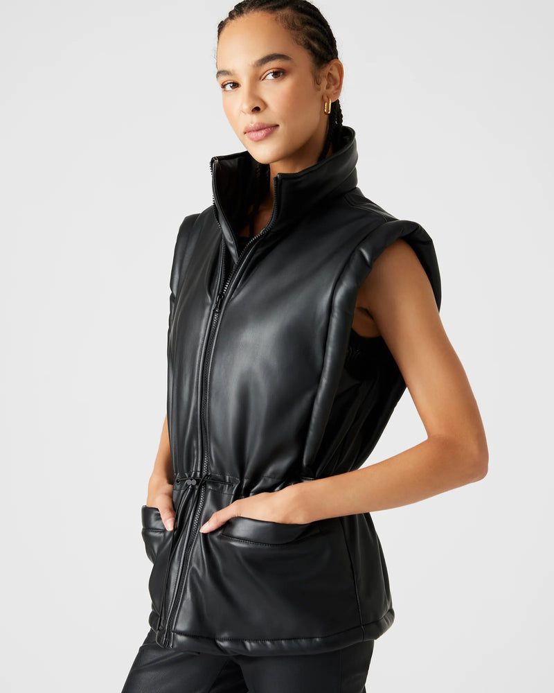CELESTINA FAUX LEATHER VEST