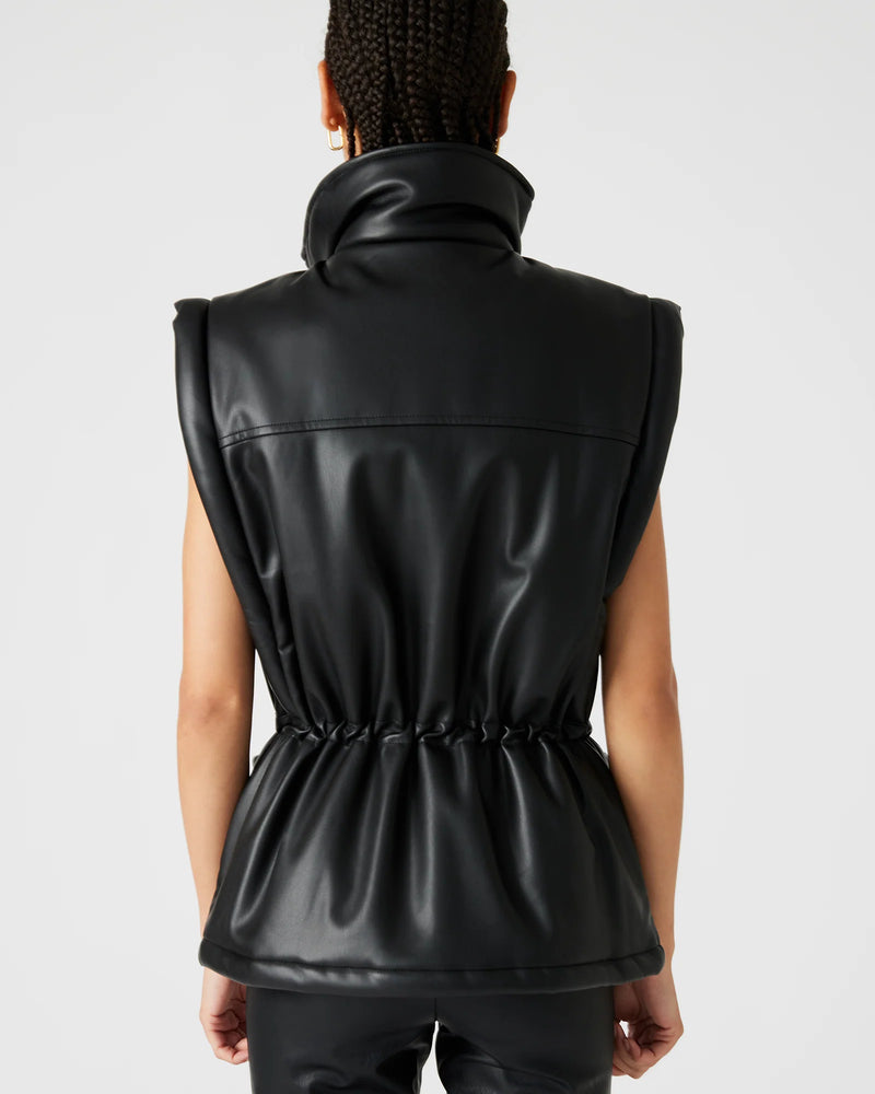 CELESTINA FAUX LEATHER VEST