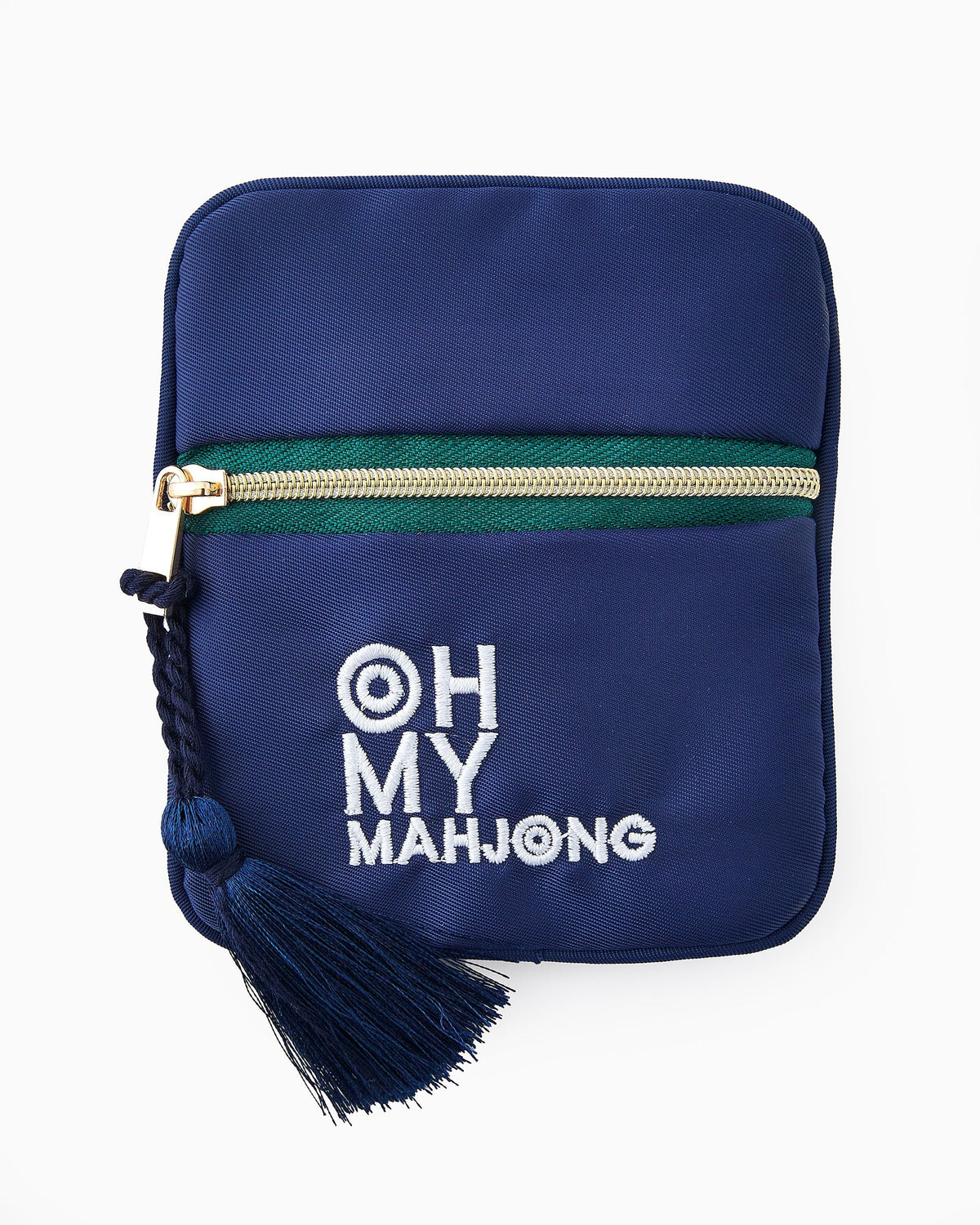 BLUE COIN AND DICE BAG