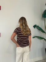 FOUNDATION STRIPE TEE SANDALWOOD