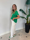 GREEN JEWELED FOOTBALL TEE