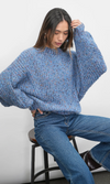 JASPER SLOUHY SPECKLED SWEATER RETRO BLUE
