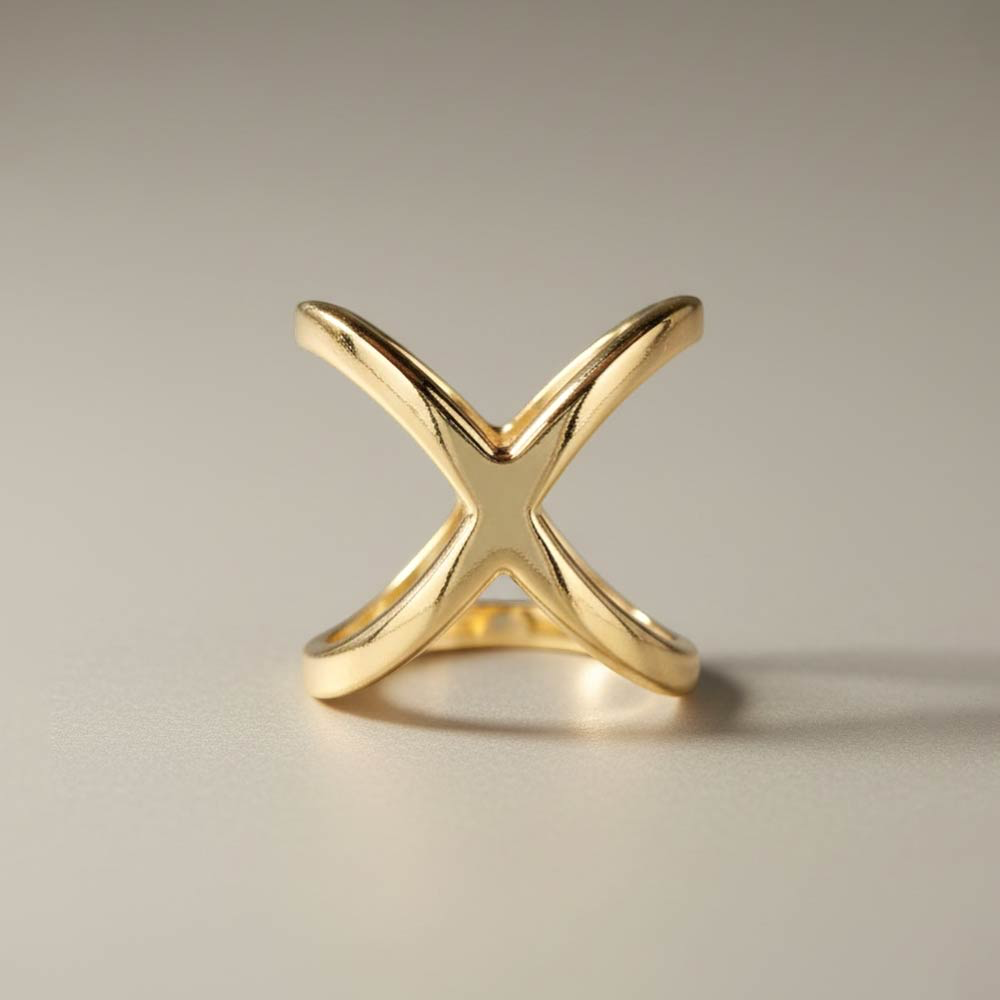 GOLD SCARF RING