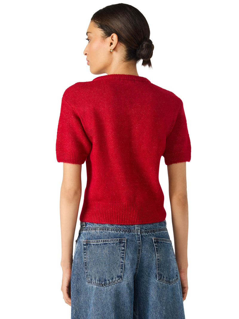 SEREIA CARDIGAN DARK RED