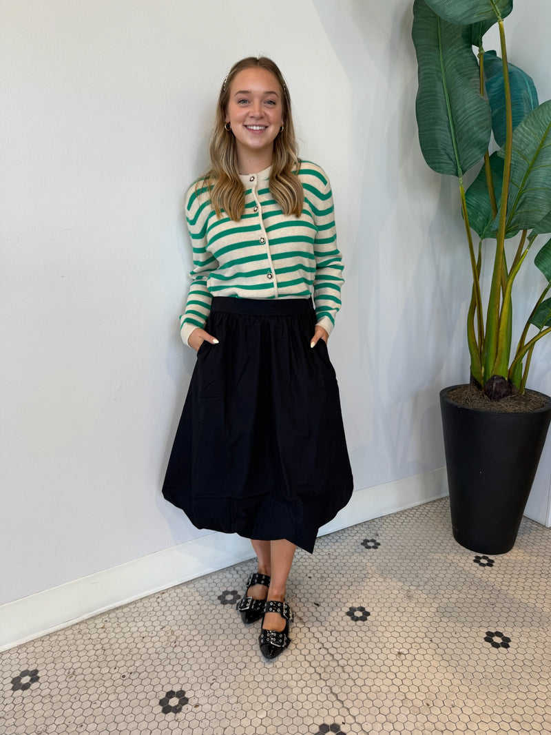 BLURRA BALLOON SKIRT BLACK