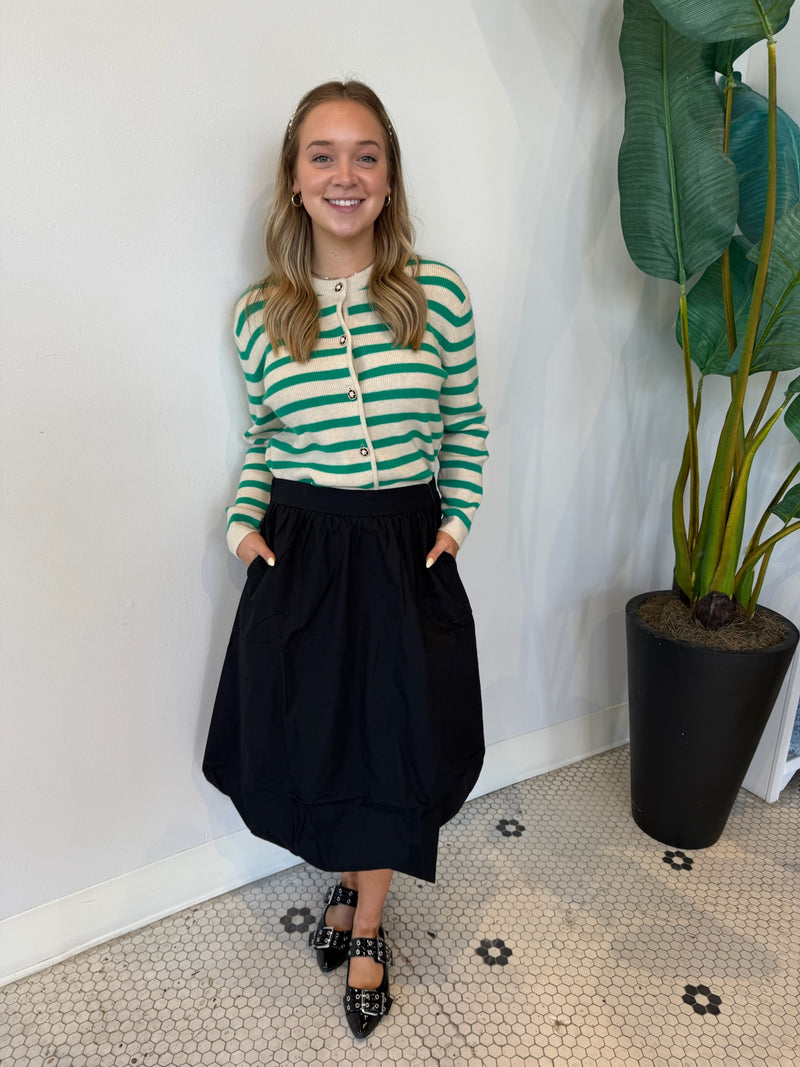 BLURRA BALLOON SKIRT BLACK