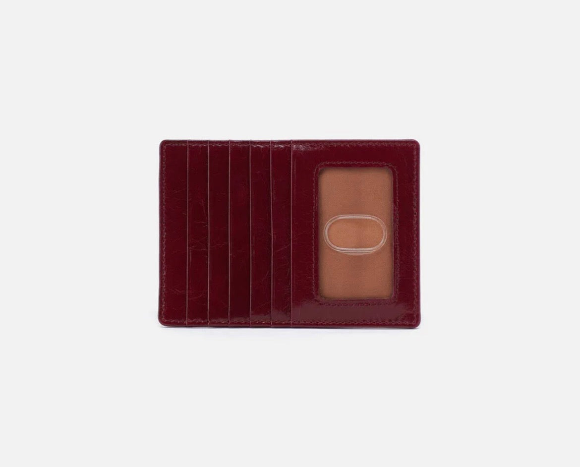 EURO SLIDE CARD CASE SADDLEBERRY