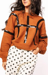 ORANGE & BLACK BASKETBALL SWEATER