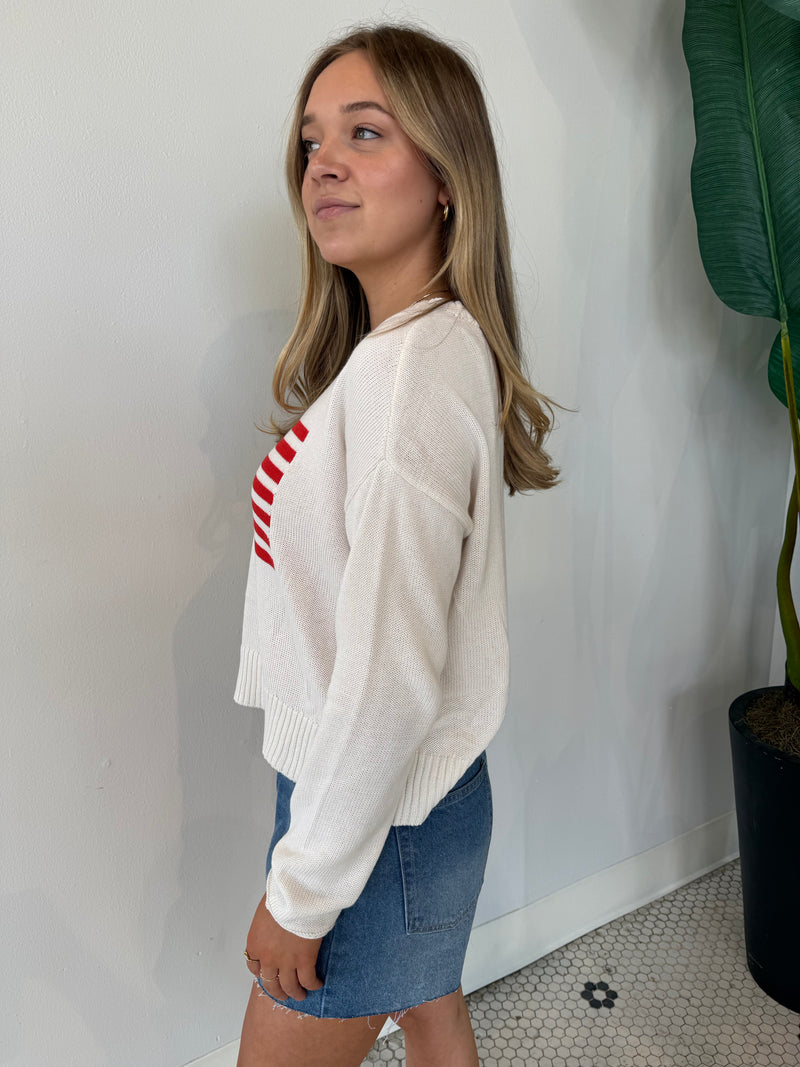 SIENNA PATRIOT SWEATER SEA SALT