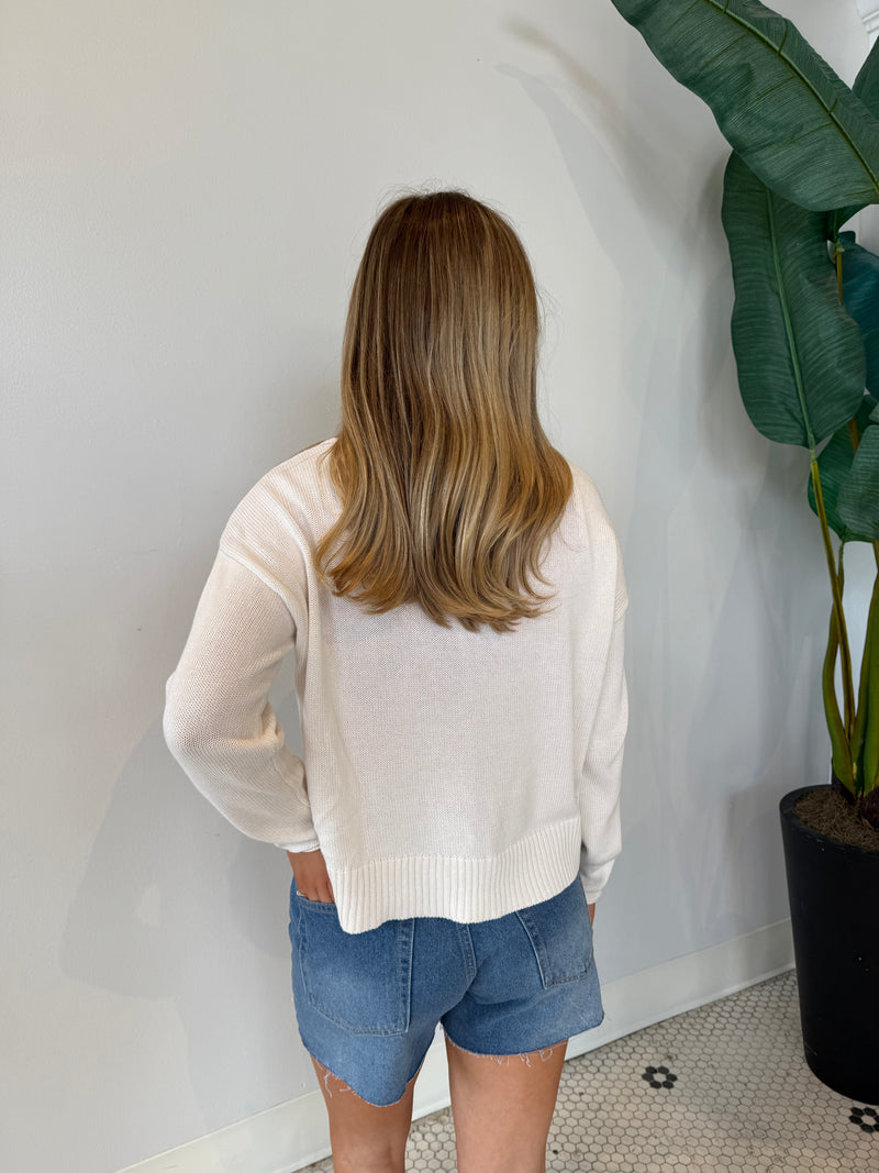 SIENNA PATRIOT SWEATER SEA SALT