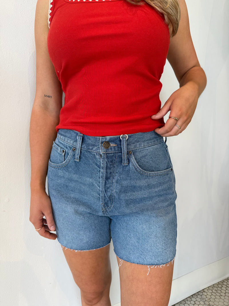EVERYDAY HI RISE DENIM SHORT