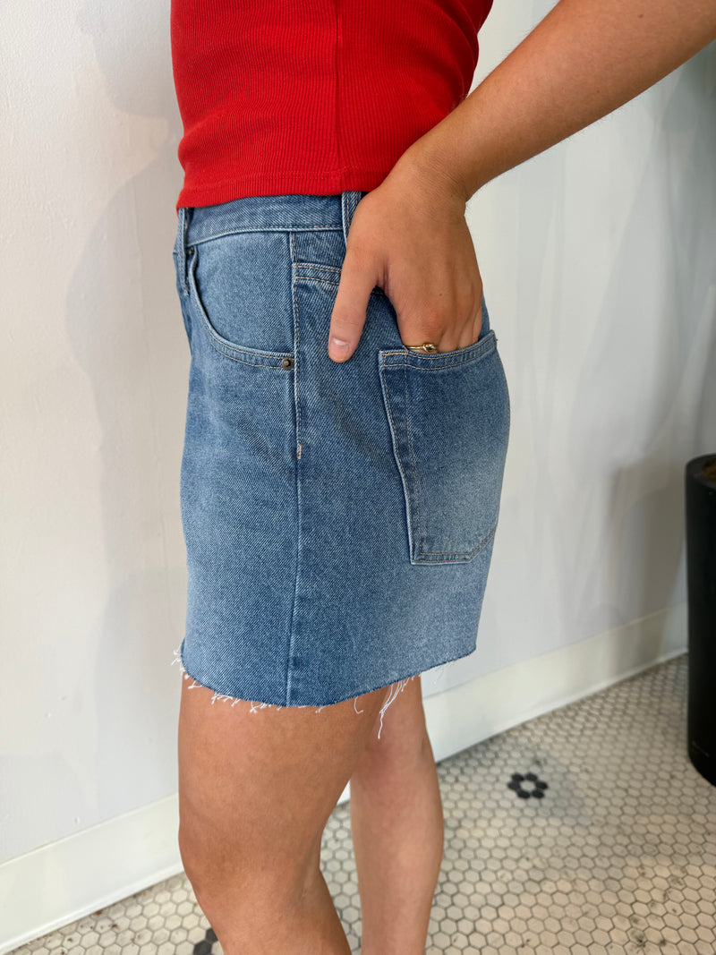 EVERYDAY HI RISE DENIM SHORT