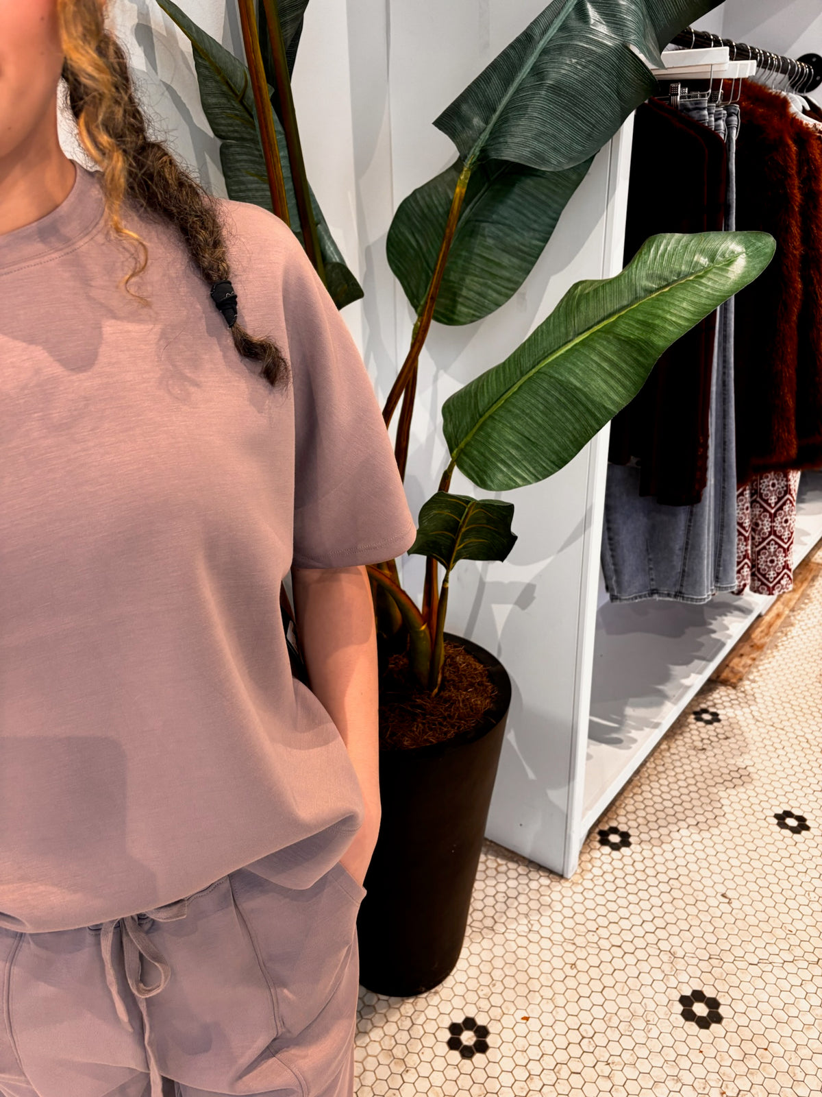 PALOMA SOFT KNIT TOP FOG