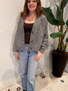 SUMIRE VNECK CARDIGAN DARK GREY