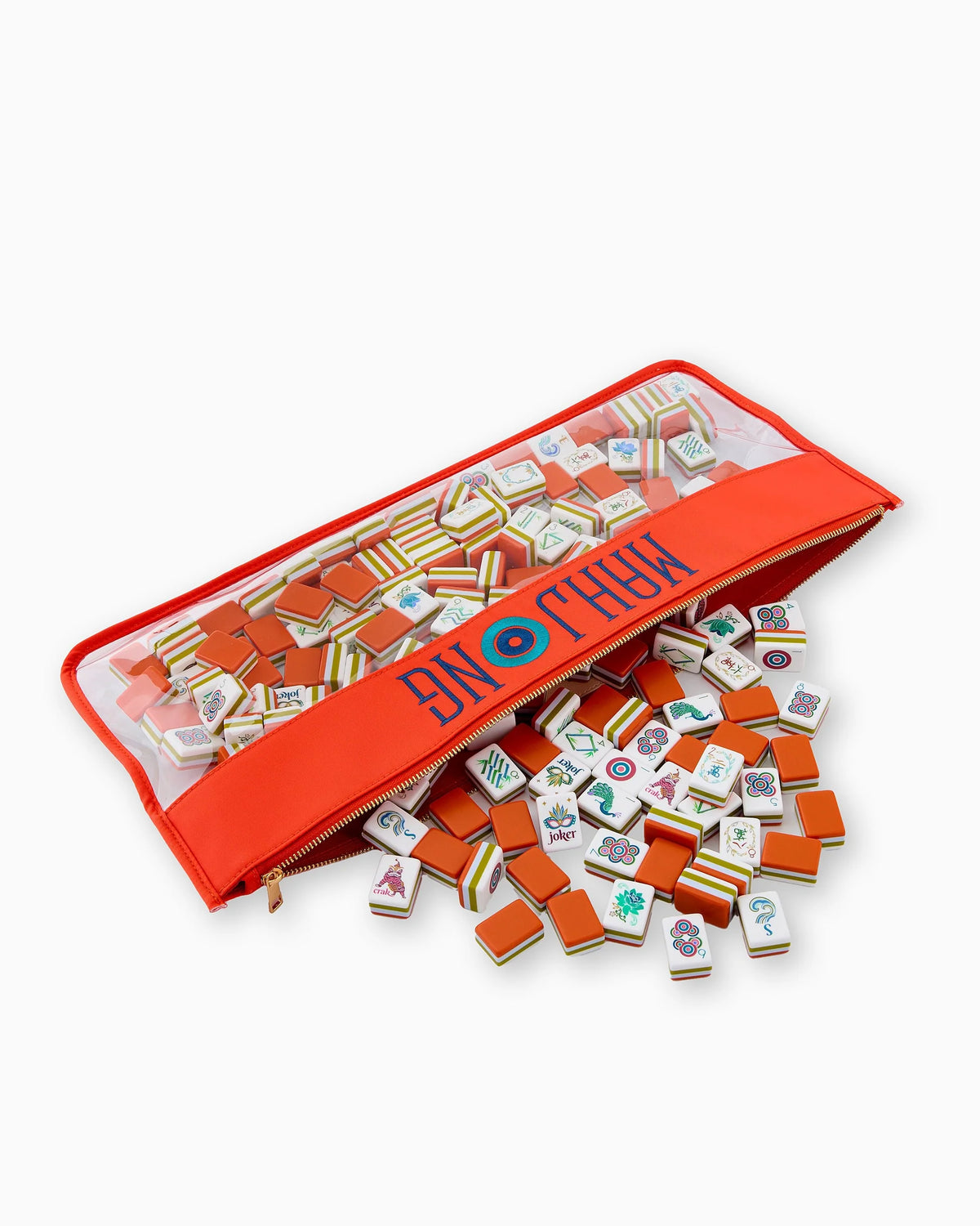 BURNT ORANGE MAHJONG BAG