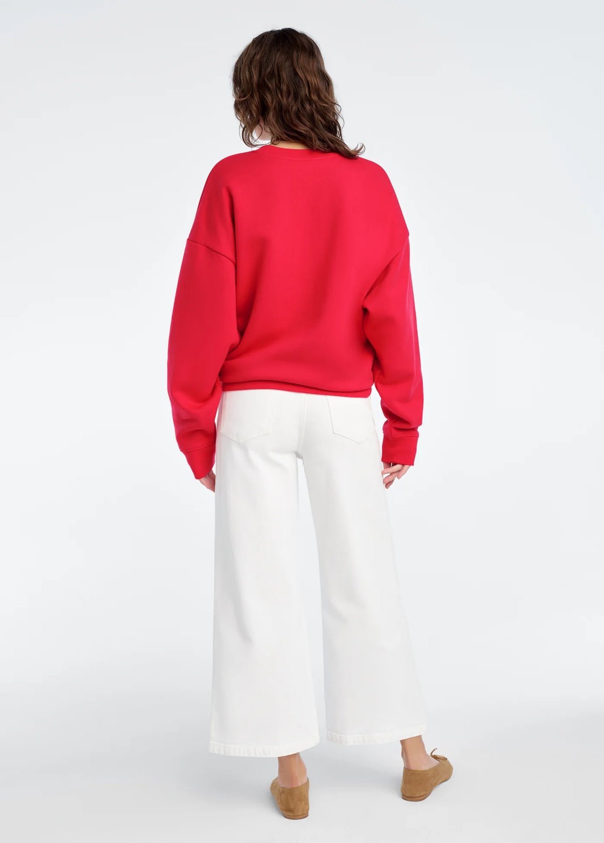 THE VARSITY SWEATSHIRT ROUGE RED & WHITE