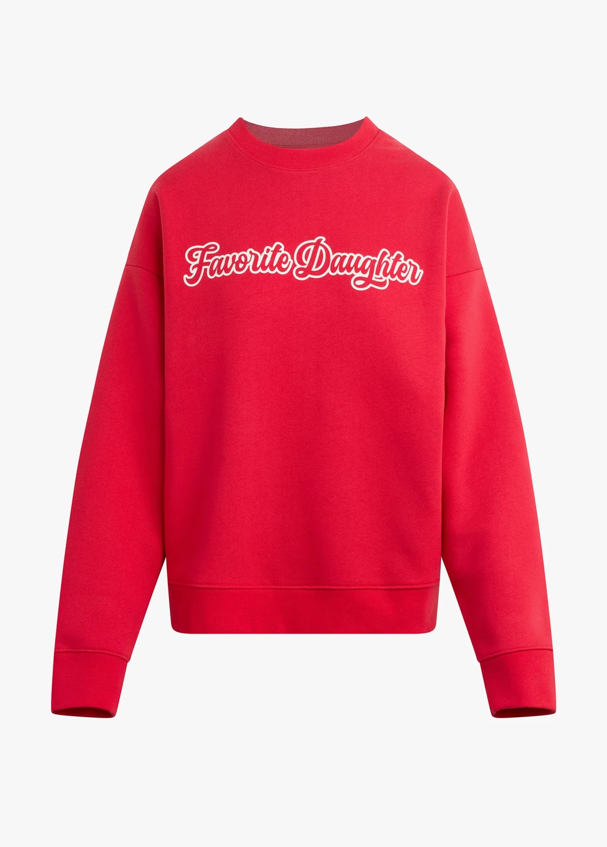 THE VARSITY SWEATSHIRT ROUGE RED & WHITE