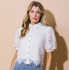 LACE COLLARED BLOUSE