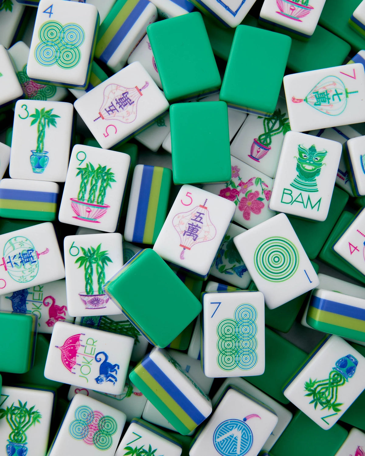 JASMINE MAHJONG TILES