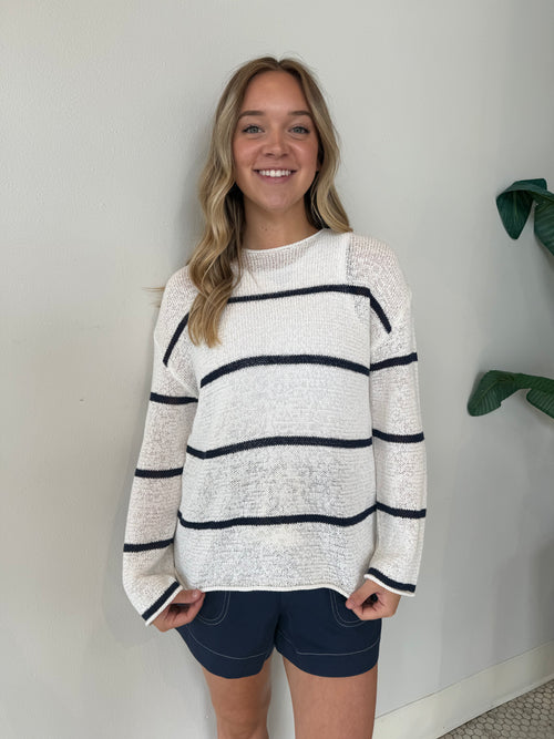 EVANGELINE STRIPE SWEATER