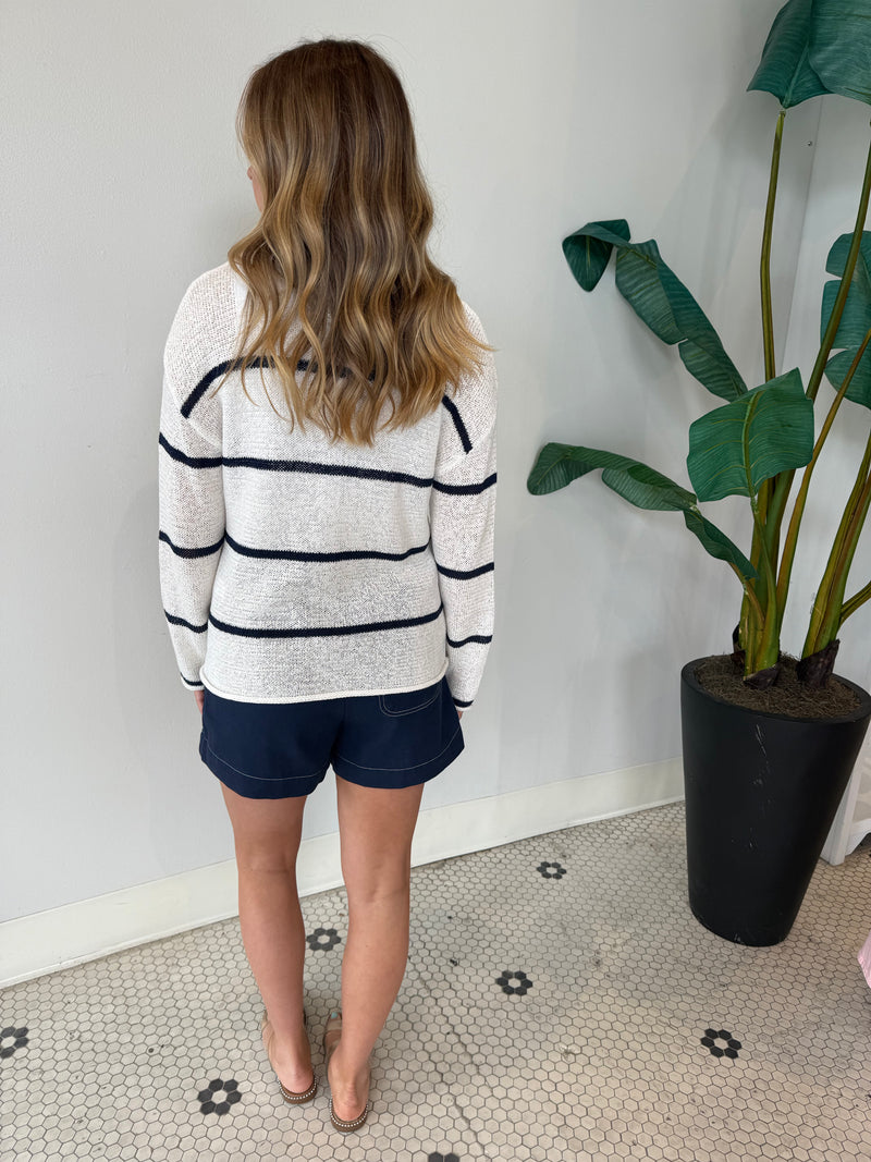 EVANGELINE STRIPE SWEATER