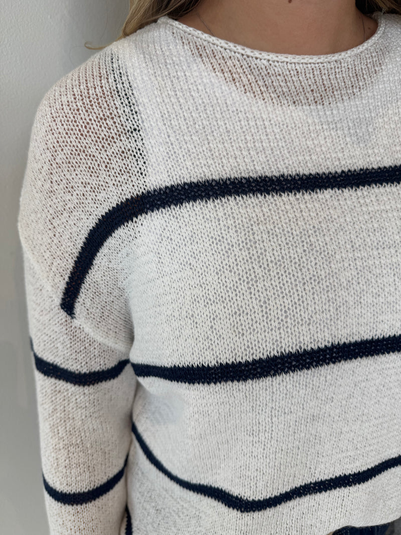 EVANGELINE STRIPE SWEATER