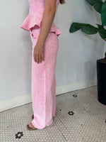 ROZ RELAXED WIDE LEG JEAN PINK
