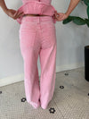 ROZ RELAXED WIDE LEG JEAN PINK