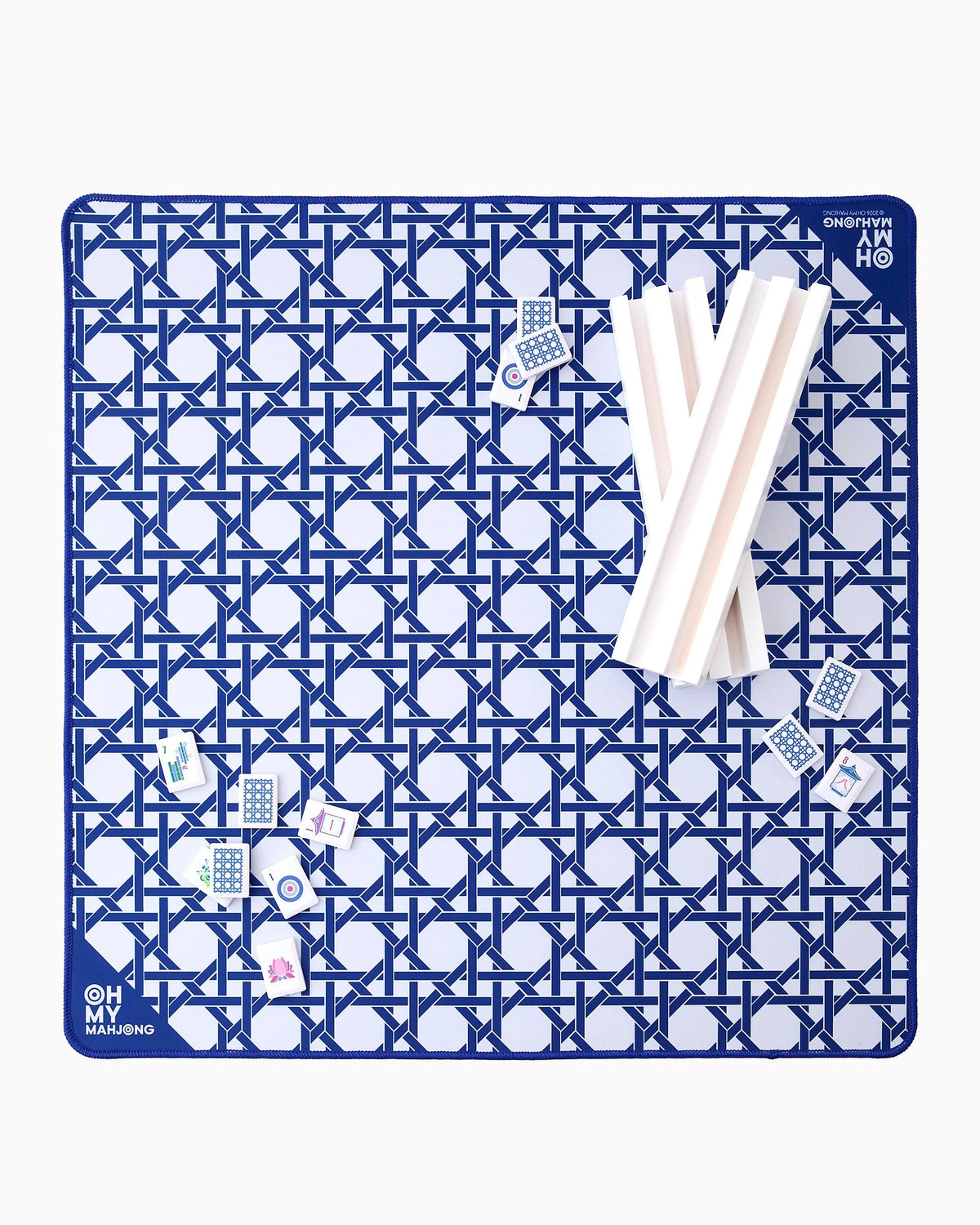 MINI BLUE CANE MAT