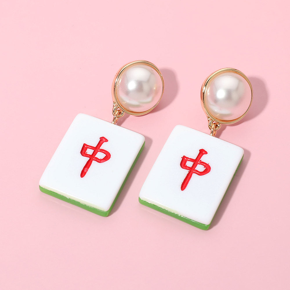 MAHJONG CRAK EARRING