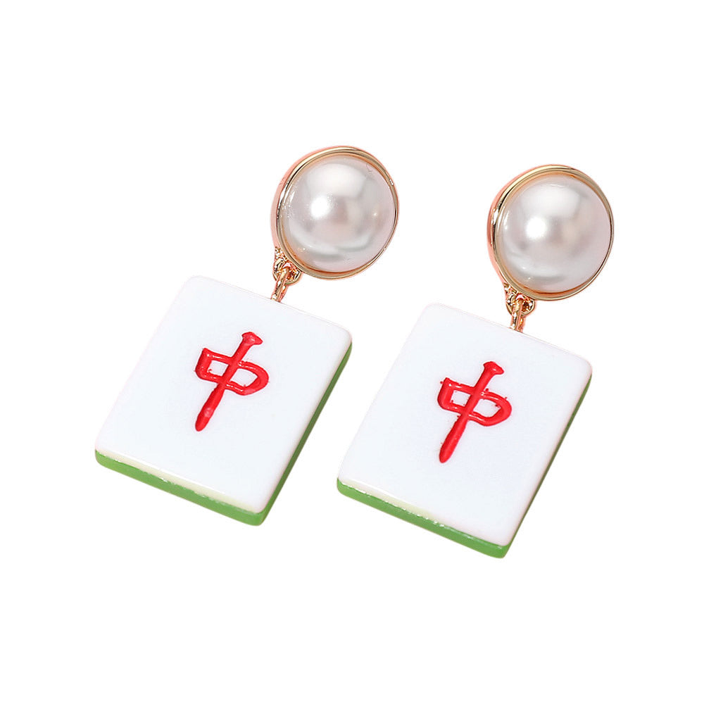 MAHJONG CRAK EARRING