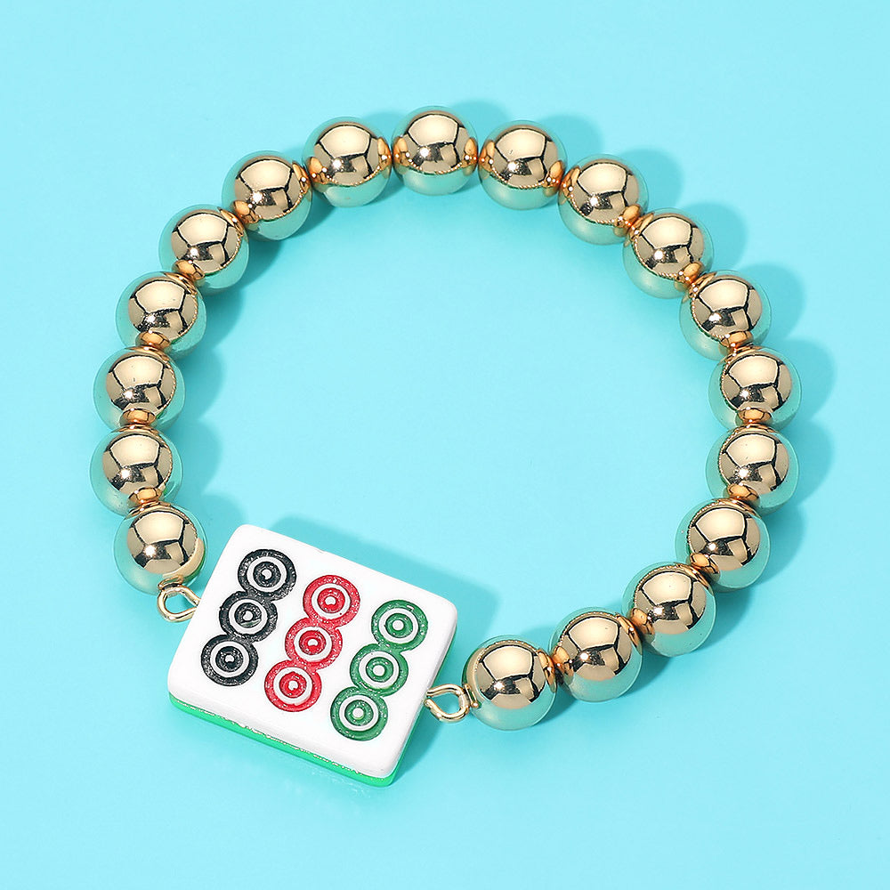 MAHJONG GOLD DOTS BRACELET