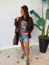 CROCHET CARDIGAN CHOCOLATE