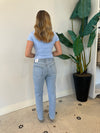 CLEAN STRETCH STRAIGHT LIGHT DENIM