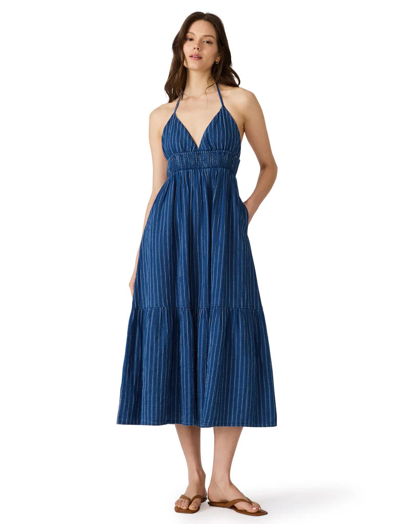 LUCKY DRESS MIXED INDIGO VC Boutique LUCKY DRESS MIXED INDIGO VC Boutique