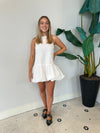 WHITE LINEN BUBBLE MINI