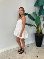 WHITE LINEN BUBBLE MINI