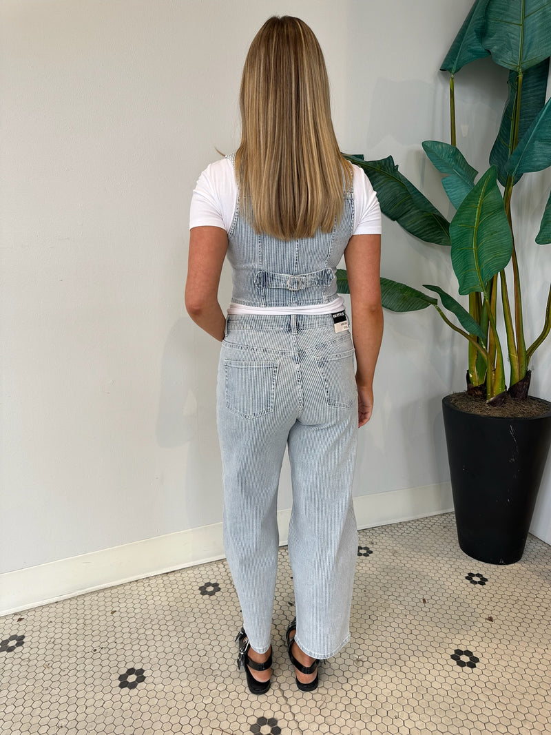 SAMMI 5 PKT BARREL PANT BLUE