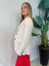 BALLENCIA WOVEN BLAZER SANDSTONE