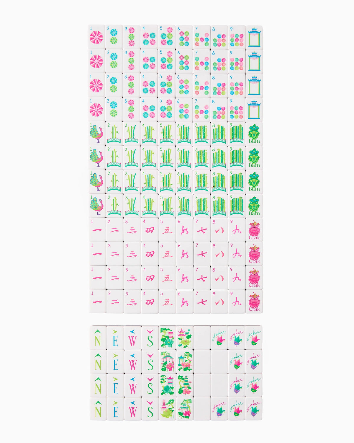 GLOW WILD MAHJONG TILES